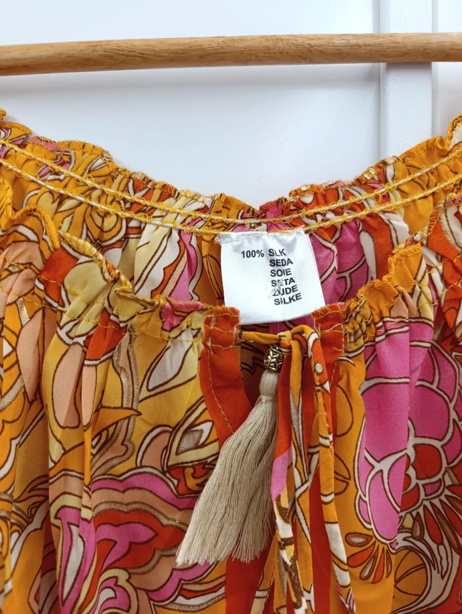Ensemble en soie orange – photo 6